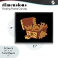 thumbnail image 4 of Stupell Industries Contemporary Dino Nuggets with Sauce Black Floating Frame Canvas Art, 21 x 17, by Tobe Fonseca, 4 of 8