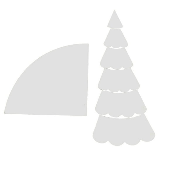 TopLLC Christmas Tree Quilting Set, Hand Sewing Patchwork Ruler 7 Piece Kit, 8/10/12 Inch Quilting Rulers, And Templates, DIY Cut On Fold Christmas Tree Template For S