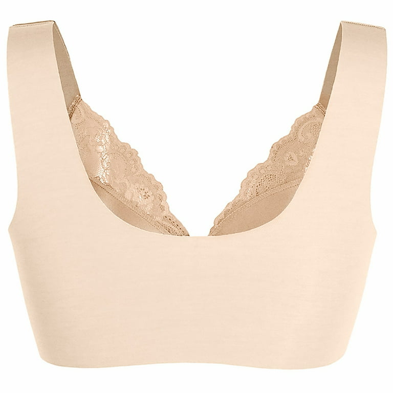 Women's Comfortable Everyday Bra Sexy Push-up Underwear Front Closure Lace  Breathable Wireless Bra for Women