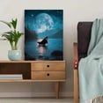 thumbnail image 5 of UXIEQU Orca Whale And Moon Canvas Wall Art 15.75x11.81 INCHES, 5 of 8