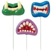 Lollipop Mold-Monster Mouths 3 Cavity (3 Designs), Pk 6, Wilton