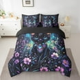 thumbnail image 2 of Manfei Chic Kitten Twin Bedding Sets 7pcs,Pink Floral Bedding Comforter Set 7pcs,Neon Diamond Sheet Sets For Girl Boys,Lightweight Bedroom Decor Reversible, 2 of 7