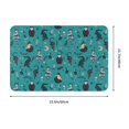 thumbnail image 3 of Non Slip Door Mat, Owl Fox Flamingo Crocodile Cobra Fast Drying Bath Tub Mats, Absorbent Bathroom Rugs Entrance Welcome Mat, Bath MatS for Tub, Floor, Home, Kitchen, Hotel,16x24in, 3 of 6