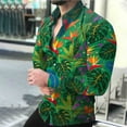 thumbnail image 6 of PNTUTB Men's Hawaiian Fashion Printed Vacation Blouses Collared Long Sleeve Button Down Casual Comfortable Shirts, 6 of 6