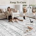 thumbnail image 5 of SIXHOME 8'x10' Area Rugs for Living Room Washable Rugs Boho Geometric Living Room Rug Moroccan Neutral Carpet Non Slip Soft Distressed Rugs for Bedroom Dining Room Office Modern Home Decor Gray, 5 of 7