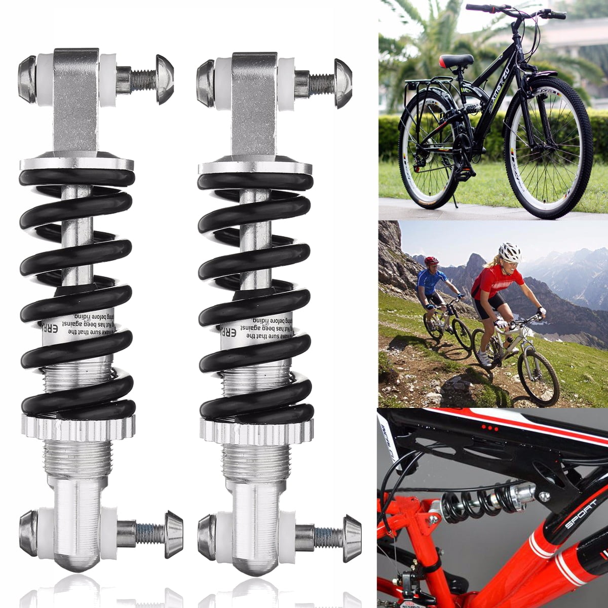 2Pack Mini 125mm 450LBS/in Mountain Folding Bike Rear Suspension Shock