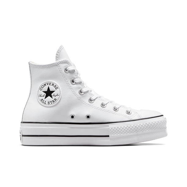 Zapatos Converse Chuck Taylor All Star Lift, capota alta, color blanco
