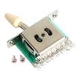 thumbnail image 1 of Fiocias Pickup Selector Switch Electric Guitar Accessory Pickup Lever Switch Replacement Part Musical Instrument Attachment Component With Screws Mounting Hardware Quiet Switching Yellow 3 Way, 1 of 8