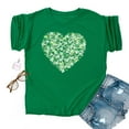 thumbnail image 2 of Fête de la Saint-Patrick Shirt Women Saint-Valentin Day Imprimé Hiver Décontracté Floral Haut Fête de la Saint-Patrick Shirts for Women, 2 of 4