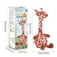 thumbnail image 5 of Twisting Giraffe Electric Doll Learn To Speak Giraffe Twisting Giraffe Electric Doll Soft Plush Toy Learn To Speak Sing Dance Voice Repeat Animal Novelty Toy Children Gifts, 5 of 8