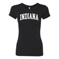 thumbnail image 2 of Wild Bobby State of Indiana College Style Women Slim Fit Junior Tee, 2 of 6