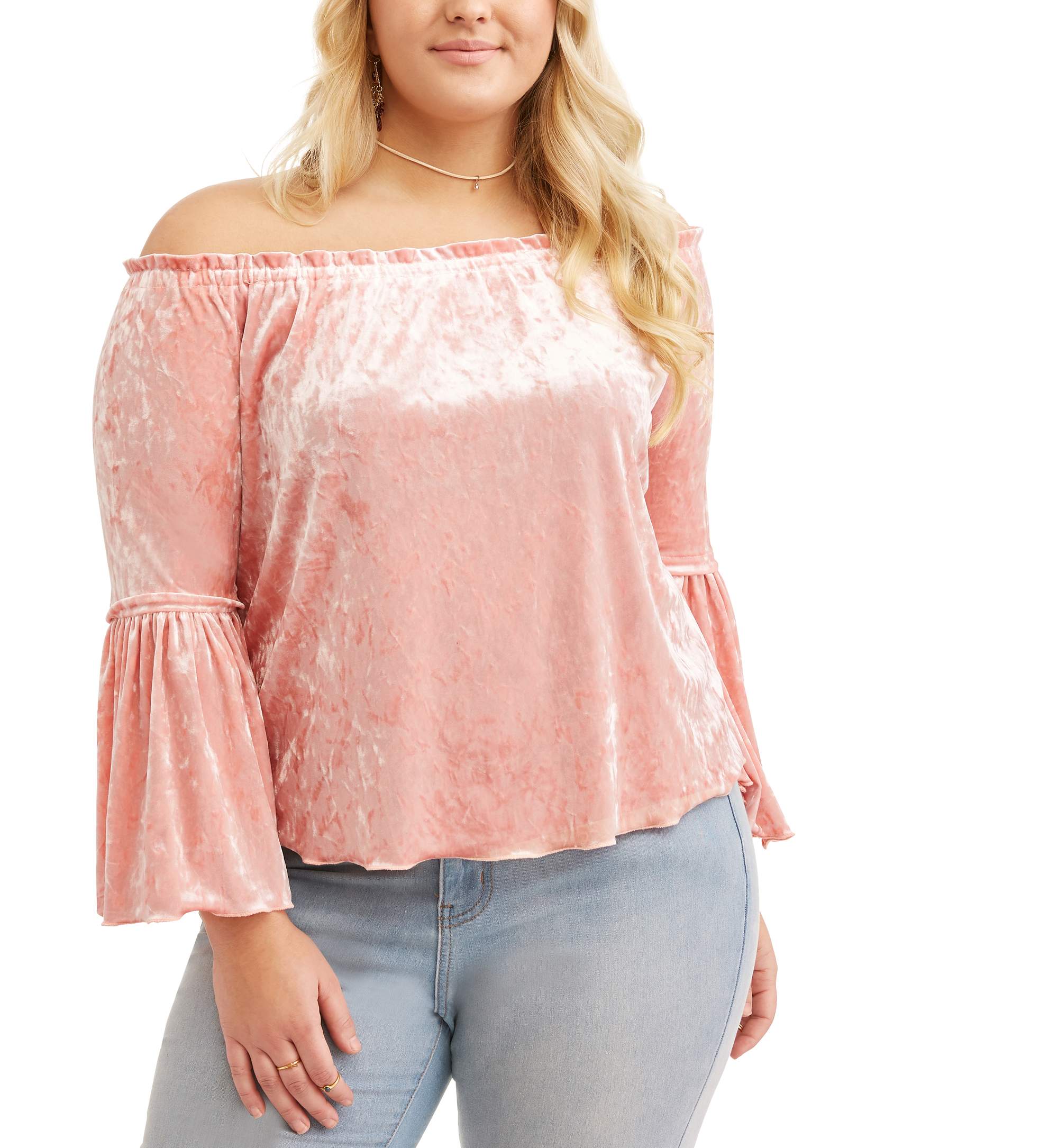 velvet peasant top