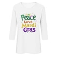 thumbnail image 4 of T-shirt Décontracté Ample à Imprimé Tauxra pour Femmes, Blouse à Manches 3/4 et Col Rond, Haut Mode Confortable en Polyester et Spandex pour Usage Quotidien, 4 of 5