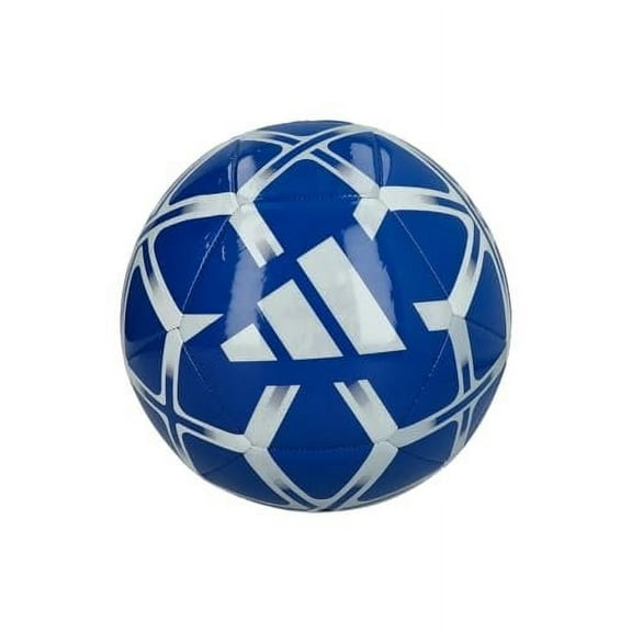 adidas Unisex Starlancer Club Soocer Ball, Blue/White, 4
