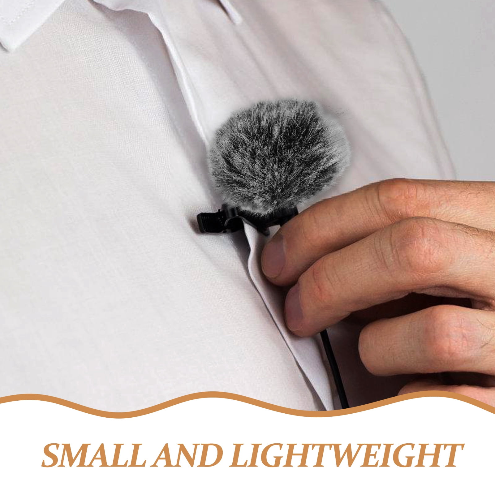 Lavalier Microphone Windscreen Furry Wind Cover Outdoor Mic Filter Noise Reduction Accessory