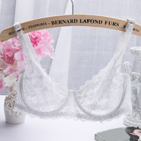 Jsaierl Womens Lace Bras Plus Size Lift Underwire Bra Seamless Comfy Bralettes Shapewear Full Figure T-Shirt Bras