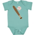 thumbnail image 3 of Inktastic Baseball Bat and Ball Boys or Girls Baby Bodysuit, 3 of 5