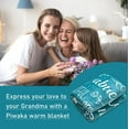 thumbnail image 6 of Wonderful Grandma Throw Blanket | Best Grandma Gifts | Wrap Your Grandmother with Love and Inspirational Words | Comfort Grandma Blanket Mothers Day Birthday Gifts for Grandma (Teal, Flannel), 6 of 6