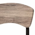 thumbnail image 3 of Baxton Studio Marcus Modern Industrial Oak Brown Finished Wood and Black Metal 4-Piece Dining Chair Set, 3 of 6