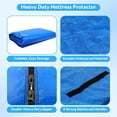 thumbnail image 5 of Mattress Bag for Moving and Storage, Reusable Heavy-Duty Waterproof with 8 Handles Extra Thick Zippered Mattress Protector Color Blue Size Twin (77" 42") Deep 15 Inch, 5 of 5