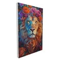 thumbnail image 2 of 16x24 inch Canvas Frameless Painting Flower & Lion,Zoo Decor Accessory,Exquisite Flower & Lion Art Decor Posters & Prints,Gift For Flower & Lion Enthusiast,Bathroom,Living Room,Man Cave Decor, 2 of 6
