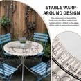 thumbnail image 2 of Round Fitted Tablecloth,Rustic Animal Farmhouse Sheep Circle Table Cover Waterproof Table Cloth with Elastic Edge,Sweet Home Quote on Beige Outdoor Tablecloths for Kitchen Picnic 55-60in, 2 of 9
