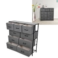 thumbnail image 3 of Unidad organizadora con cajones de almacenamiento Armario tipo torre de tela y organizador para guardería Gabinete con estructura de acero con tapa de madera y 9 cajones para ANGGREK Otros, 3 of 8