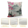 thumbnail image 4 of Awypu Japanese Watercolor Spring Pillow case, Mount Fuji with Cherry Blossoms Sakura Flower Decorative Pillow Case Cushion Cover Home Sofa Decor Pillow Cover, 4 of 5