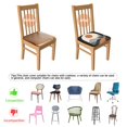 thumbnail image 5 of Boho Abstract Art Seat Covers for Dining Room Chairs Set Of 4,Stretch Printed Washable Chair Seat Cover with Elastic Ties and Button,Removable Waterproof Couch Cushion Covers, 5 of 6