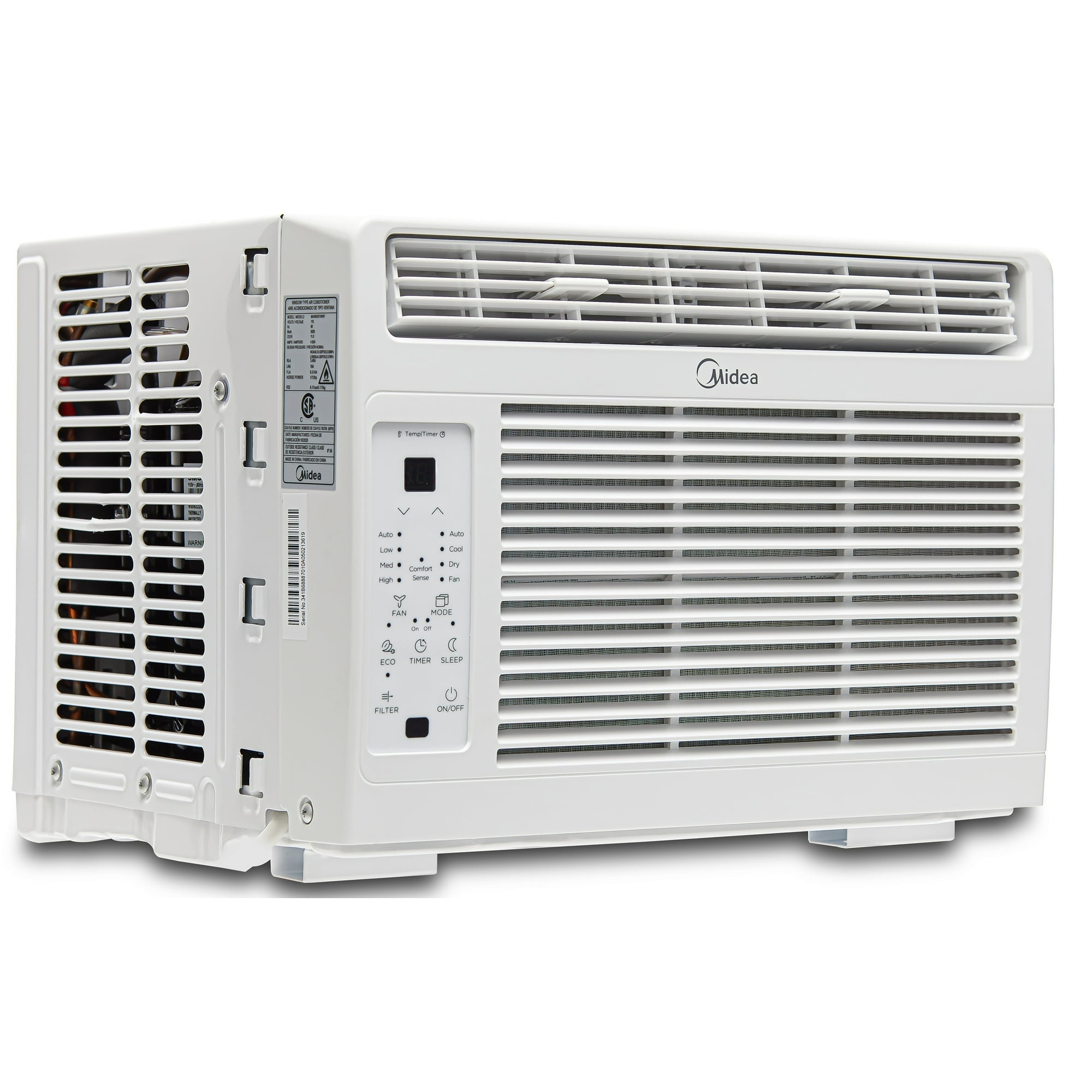 Restored Midea 5,000 BTU 150 Sq ft Window Air Conditioner with Remote, White, RMW05RWW, (Refurbished)