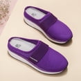 thumbnail image 2 of VerPetridure Womens Sandals Casual Summer Women's Platform Lightweight Hollow Half Slippers Soft Bottom Shoes Mesh Sandals, 2 of 3