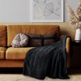 thumbnail image 1 of Faux Fur Throw Black, 1 of 3