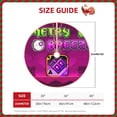 thumbnail image 5 of Lsque Geometry Dash Print Christmas Tree Skirt with Ties and Velcro,Xmas Holiday Decorations, Adjustable Tree Skirt-30", 5 of 6