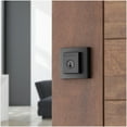 thumbnail image 3 of Baldwin Prestige 380SDB514S Square Single Cylinder Deadbolt with RCAL Latch, RCS Strike & Smart Key, Matte Black, 3 of 7