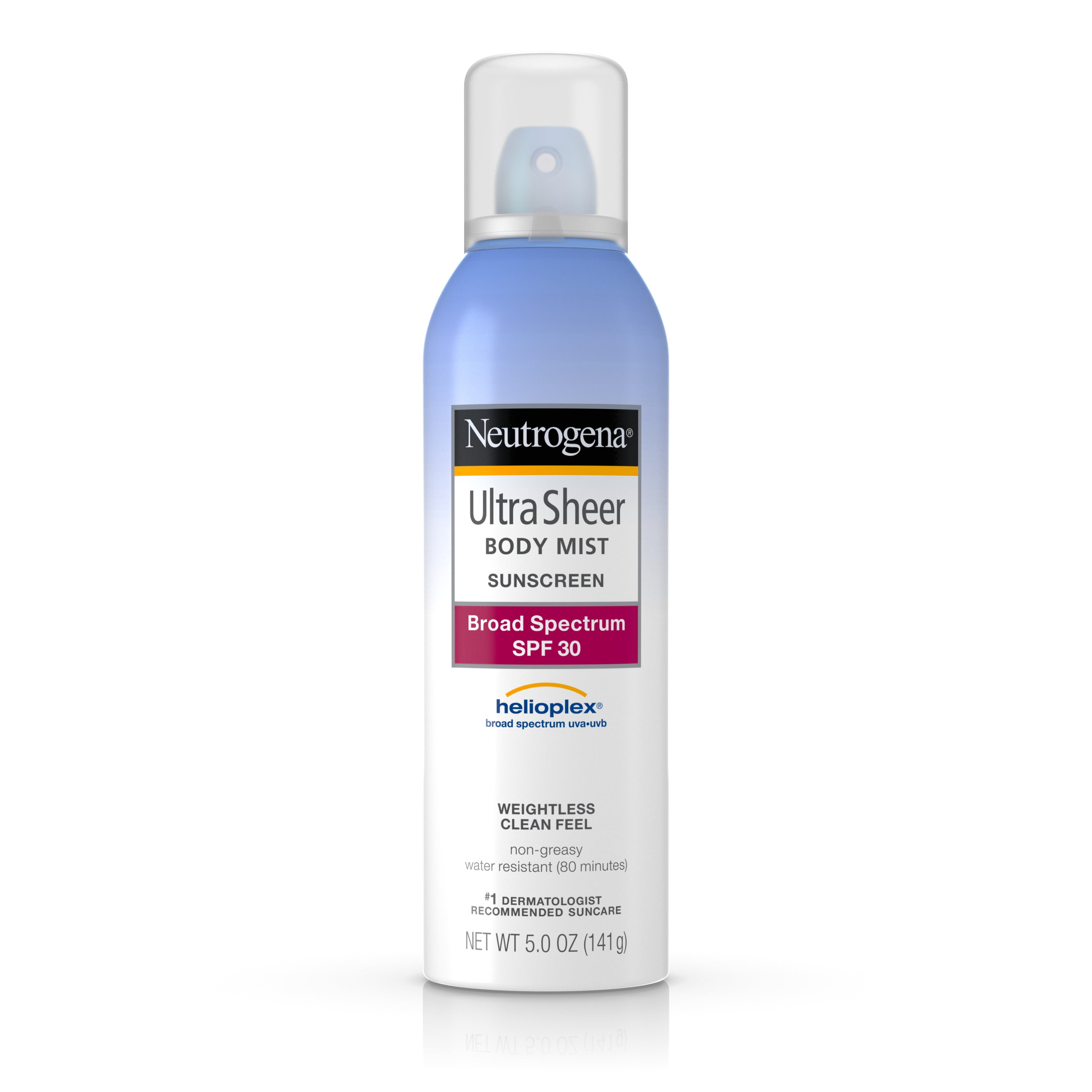 Neutrogena Ultra Sheer Body Mist Sunscreen, Broad Spectrum Spf 30, 5 Oz