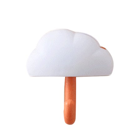 

1Pc Cloud Shaped Plastic Hook Home Wall-mounted Hook Punch-free Hanger White