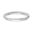 thumbnail image 5 of Solid 14K White Gold Diamond Wedding Band Ring Size 5 (.108 cttw.), 5 of 8