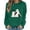 Army Green, variant on Turilly Cute Women's Halloween Graphic Pullover Sweatshirt Long Sleeve Crewneck Ghost with Cats Design for Festive Fall Outings