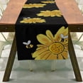 thumbnail image 4 of DJN Clearance Sale Decorative Table Banner Sunflower And Floral Pattern Table Runner Heat Insulating And Non Slip Linen Placemat For Summer Flax C One Size, 4 of 4