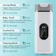 thumbnail image 6 of Portable Blender - Small Smoothie & Shake Maker, Personal Blender with 12 Blades, USB-C Rechargeable Mini Mixer Portable Blender-for Smoothies Freshly Squeezed Juices (420ml), 6 of 10