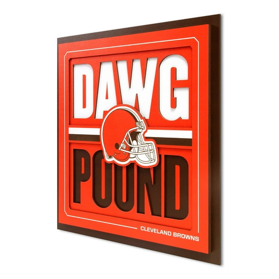YouTheFan NFL Cleveland Browns Slogan Series 3D Wall Art