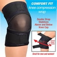 thumbnail image 3 of Jobar Enveloppe de Compression pour Genou, Noir, 3 of 4