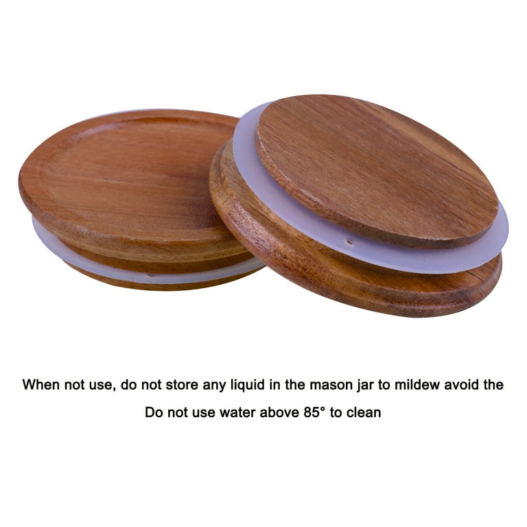 Wooden Jar Lids - 4 Jar Lids ( Wood) -top Jar Lid Set Storage Lids