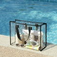 thumbnail image 2 of Clear Beach Bag for Women Waterproof PVC Portable Large Transparent Tote Bag for Swim Travel, 2 of 3