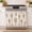 F, variant on Farmhouse Stove Skirt Oven Curtain for Kitchen Decor – Cotton Blend Stove Curtain with Lace Ruffle Trim and Ribbon Ties – Oven Curtain Cover for Cottage Kitchen (A)