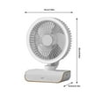 Small Table Fans for Home,Desk Fan with Night Light,Circulating Fan