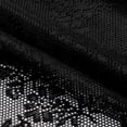 thumbnail image 4 of Ouuluon Black Lace Sheer Curtain, Vintage Floral Print Scalloped Design Rod Pocket Drape for Living Room Bedroom Window Door Home Decor, 4 of 7