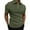 Army Green, variant on CaiJunJia George Polo Shirt,Mens Zipper Golf Shirt Moisture Wicking Dry Fit Performance Sport Short Sleeve Golf Polo Shirts for Men