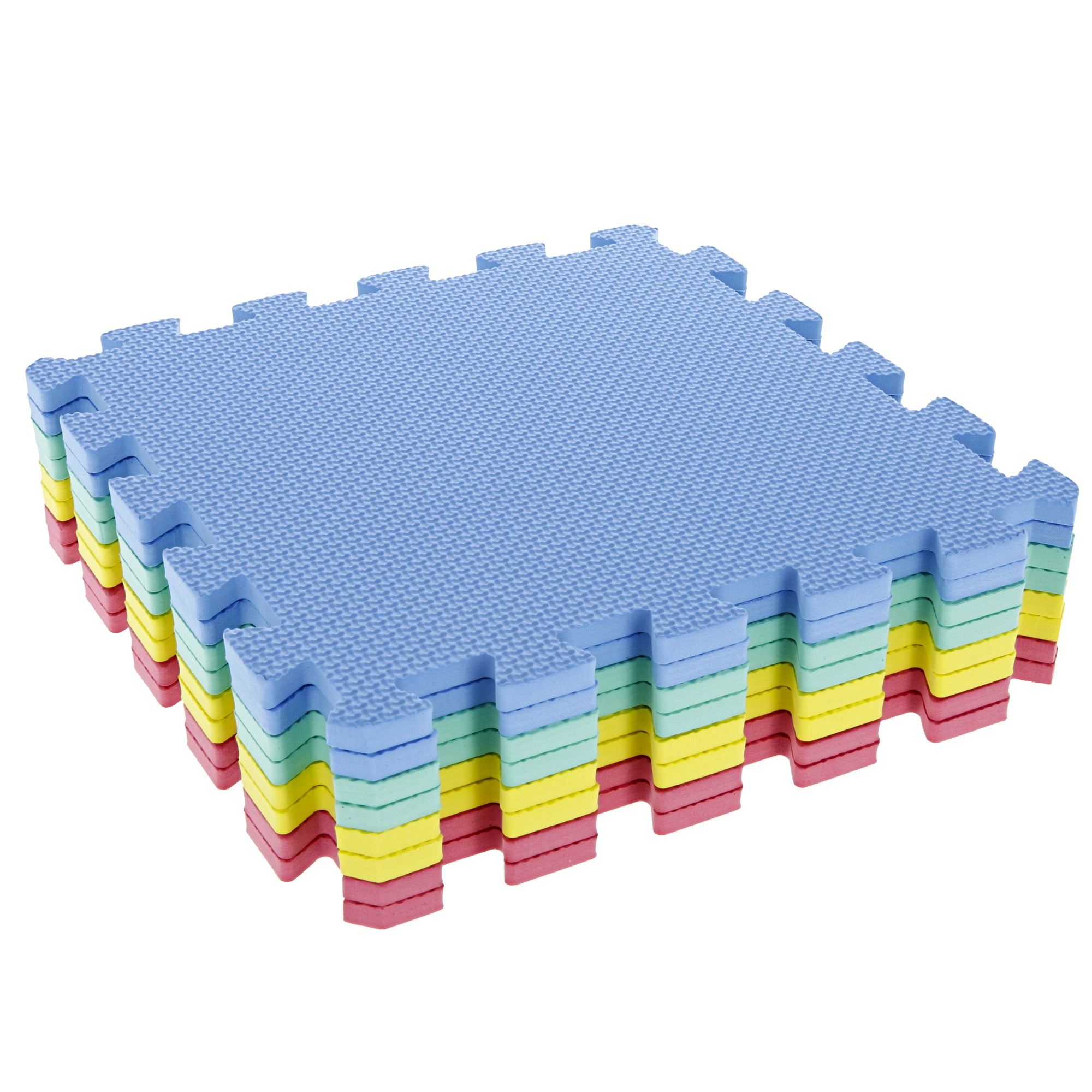 RAD Sportz 12.4" x 12.4" Multicolor Interlocking Floor Mats Interlocking 8 Piece