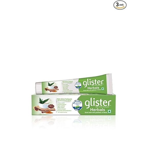 Glister Multi-Action Herbal Toothpaste (190 g) -Pack of 3